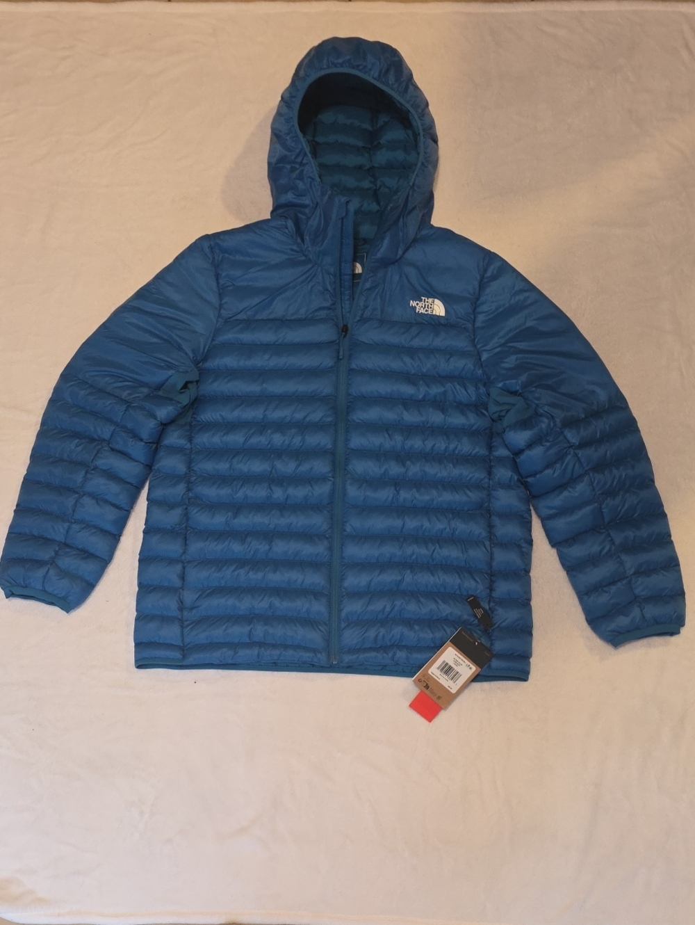 The North Face Men's Hooded Lightweight Blue Puffer Jacket